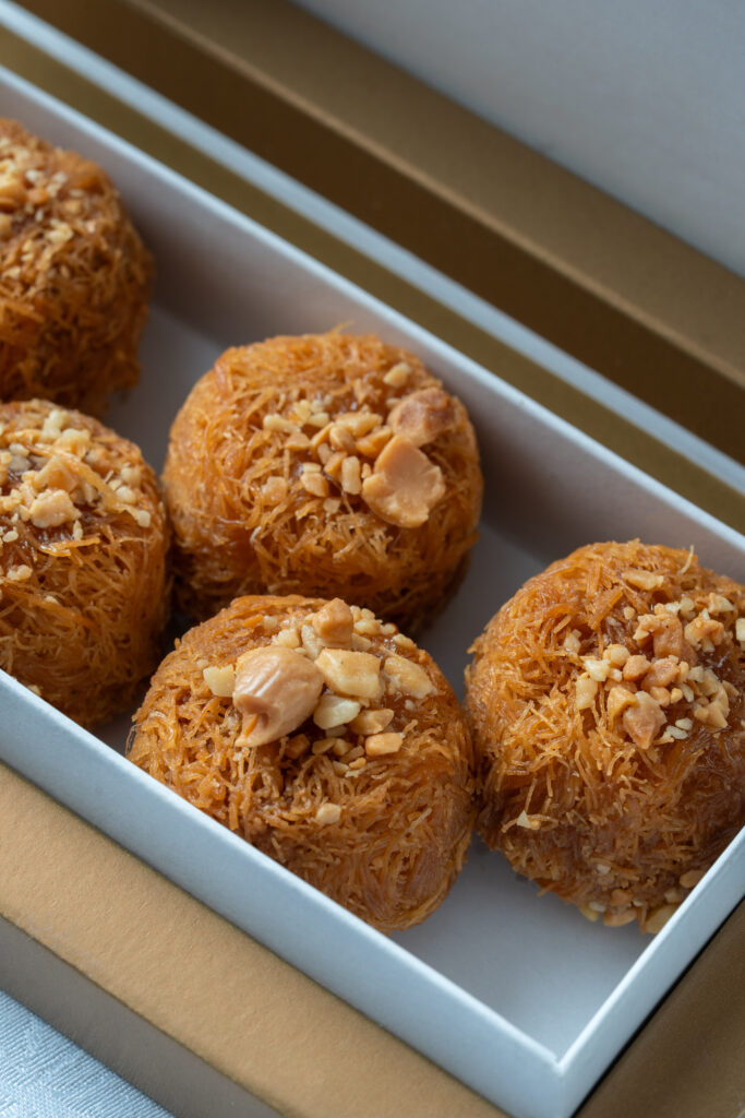 Gâteau marocain photographiés dans leur boîte